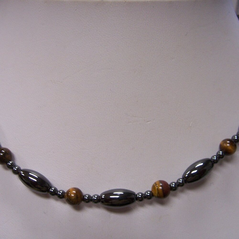 Magnetic Hematite Bracelet & 18in Necklase